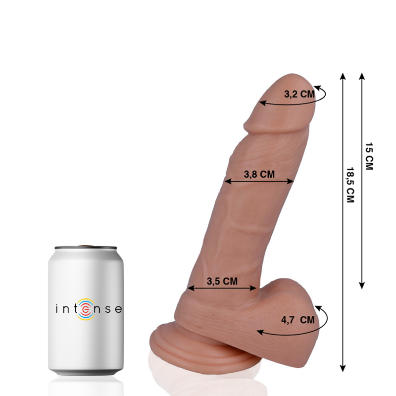 MR INTENSE - 14 DILDO REALISTICO 18,5 CM -O- 3,8 CM