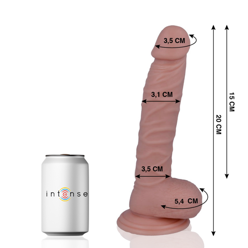 MR INTENSE - 19 DILDO REALISTICO 20 CM -O- 3,1 CM