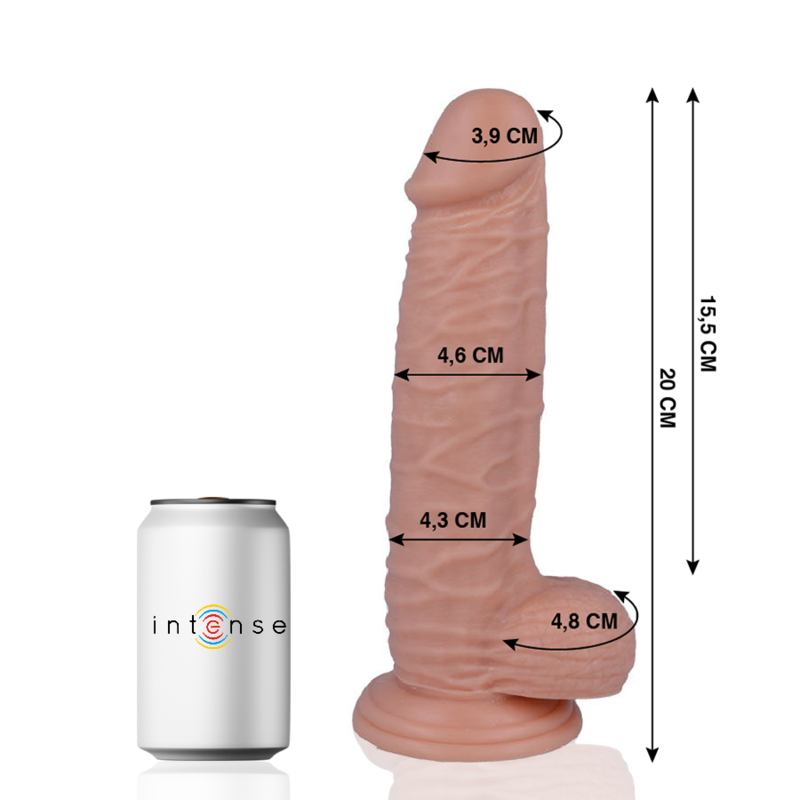 MR INTENSE - 20 DILDO REALISTICO 20 CM -O- 4,6 CM