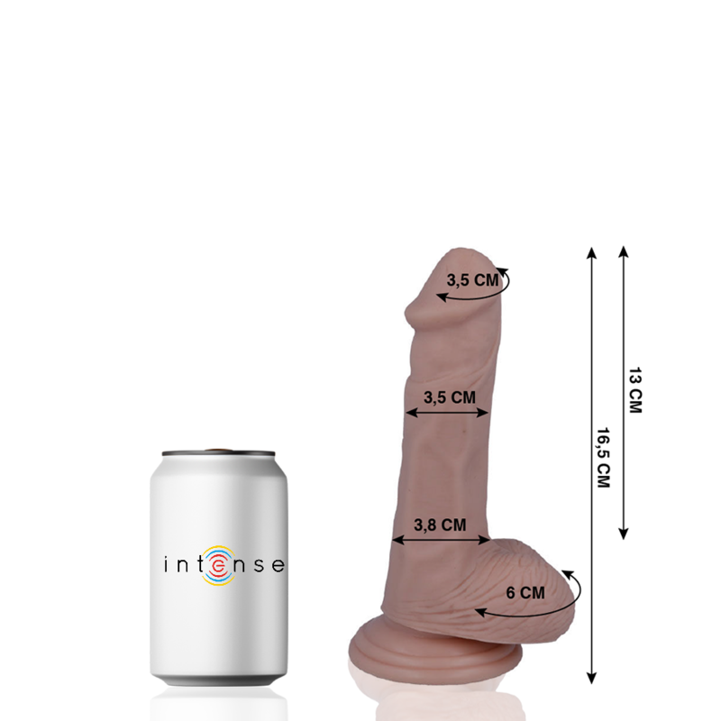 MR INTENSE - 5 DILDO REALISTICO 16,5 CM -O- 3,5 CM