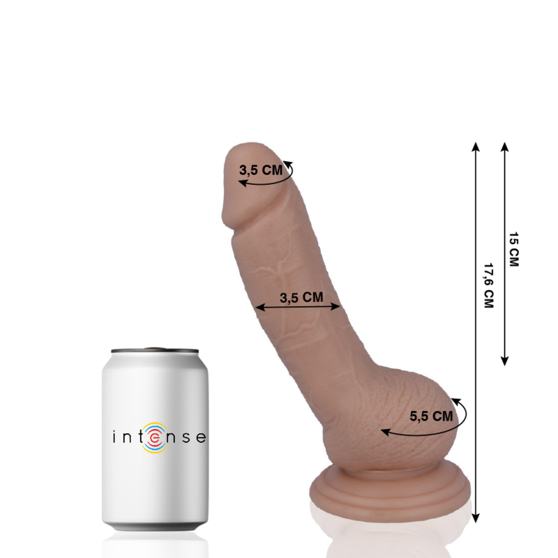 MR INTENSE - 8 DILDO REALISTICO 17,6 CM -O- 3,5 CM