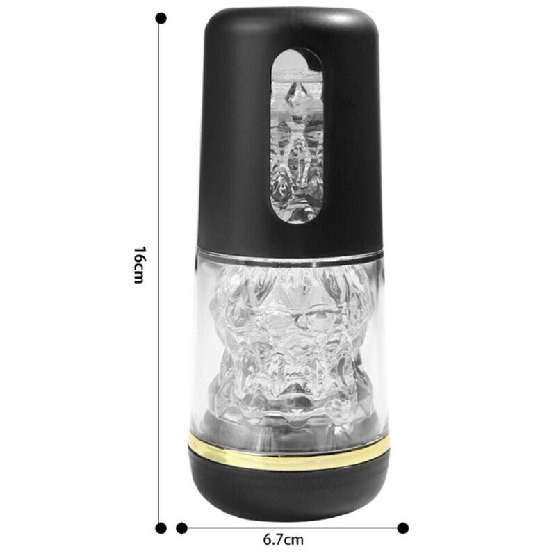 MASTURBATORE MANUALE TASCABILE DIMENSIONI RIDOTTE NERO