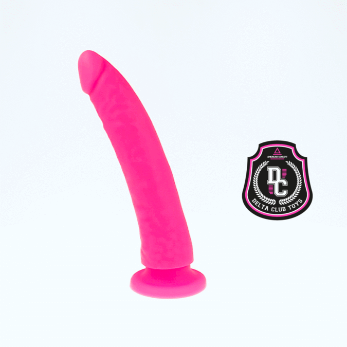 DELTA CLUB - TOYS DILDO ROSA IN SILICONE MEDICO 17 CM -O- 3 CM