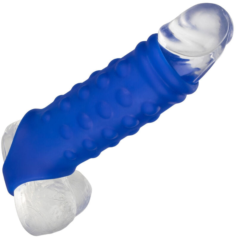 CALEXOTICS - ADMIRAL GUAINA PENE CON PALLINE IN SILICONE BLU