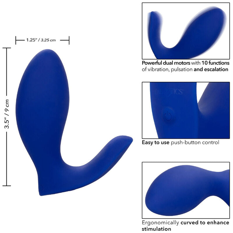 CALEXOTICS - ADMIRAL RIMMING STIMOLATORE E VIBRATORE PER LA PROSTATA BLU