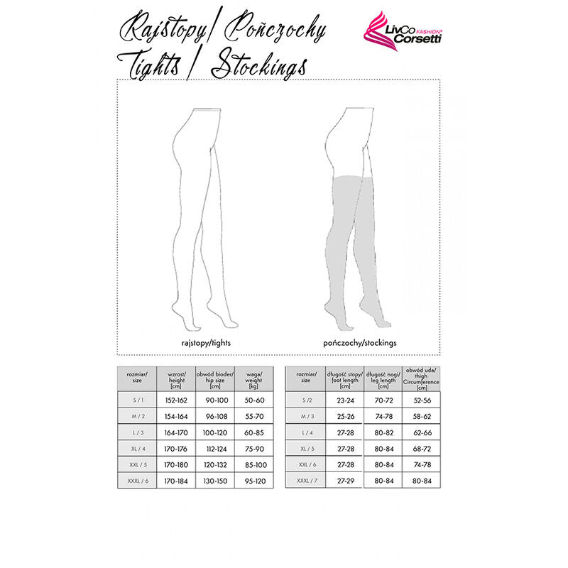 LIVCO CORSETTI FASHION - GRARDDIS CALZE NERE TAGLIA T/U LC XG042