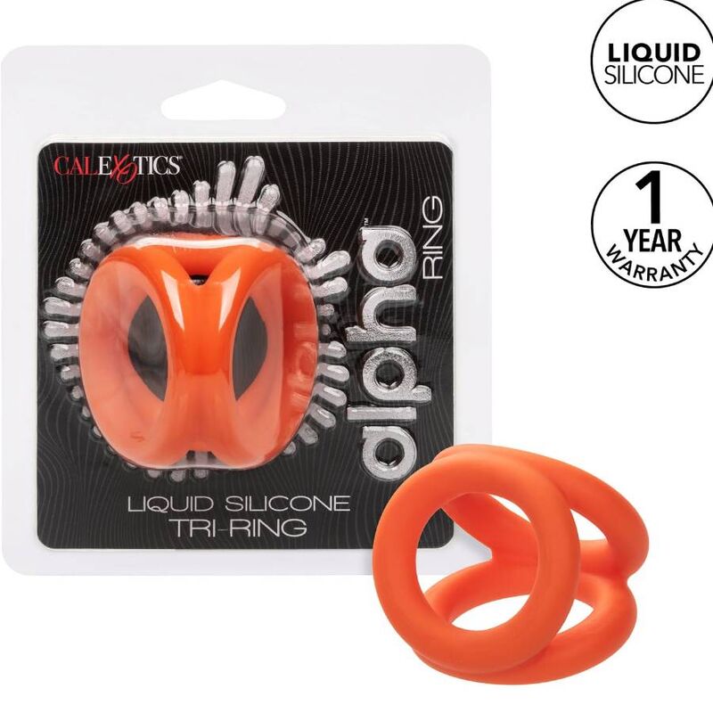 CALEXOTICS - ALPHA TRI-RING ANELLO PENE ARANCIONE