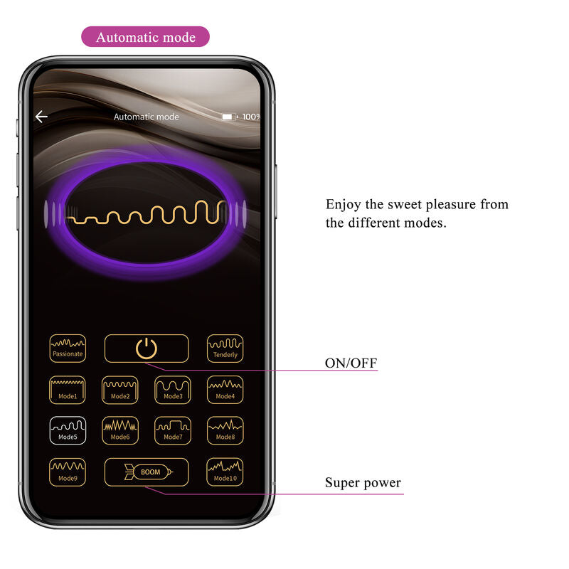 PRETTY LOVE - VIBRATORE HECTOR CON STIMOLAZIONE ELETTRICA CON APP LONG DISTANCE VIOLA