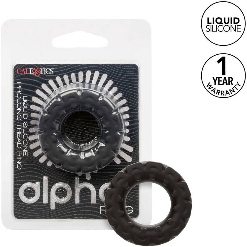 CALEXOTICS - ALPHA PROLONG TREAD ANELLO PENE NERO
