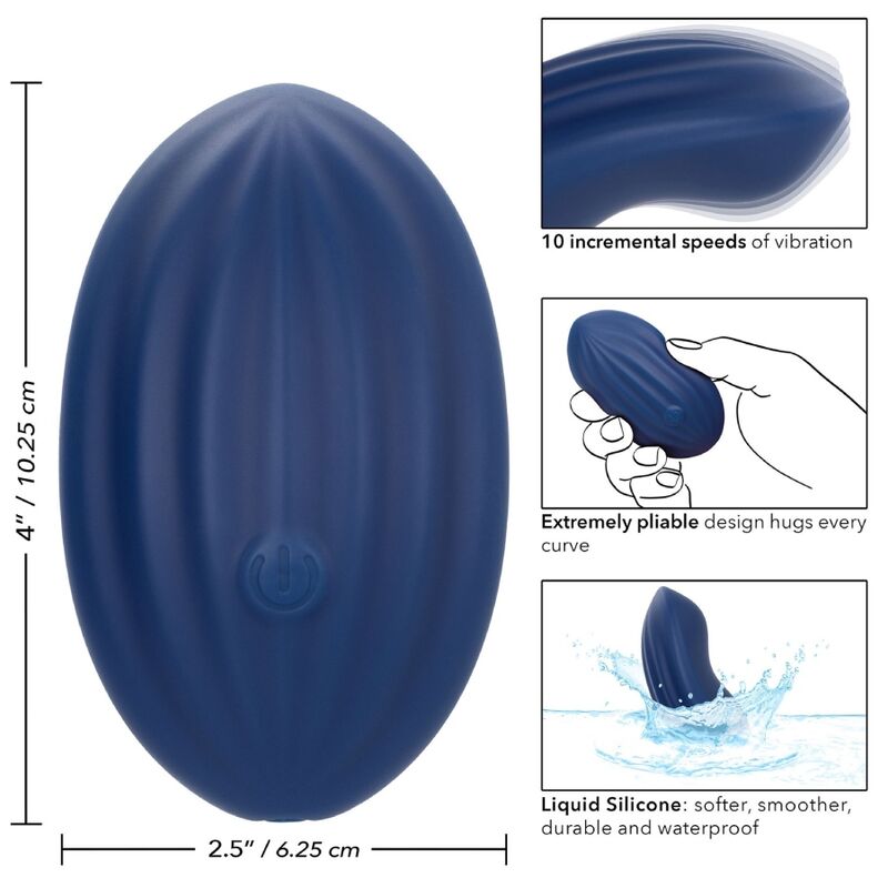 CALEXOTICS - CASHMERE VELVET CURVE STIMOLATORE BLU