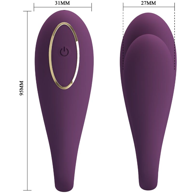 PRETTY LOVE - AUGUST DOUBLE PLEASURE VIBRATORE DI COPPIA CON APP LONG DISTANCE