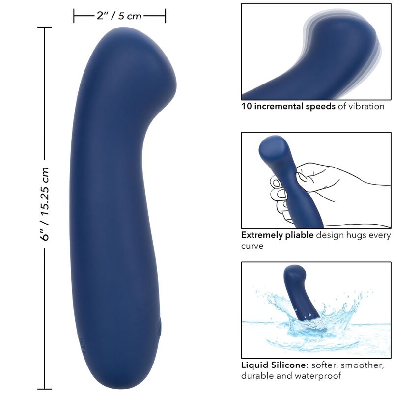 CALEXOTICS - CASHMERE SATIN G MASSAGGIATORE BLU