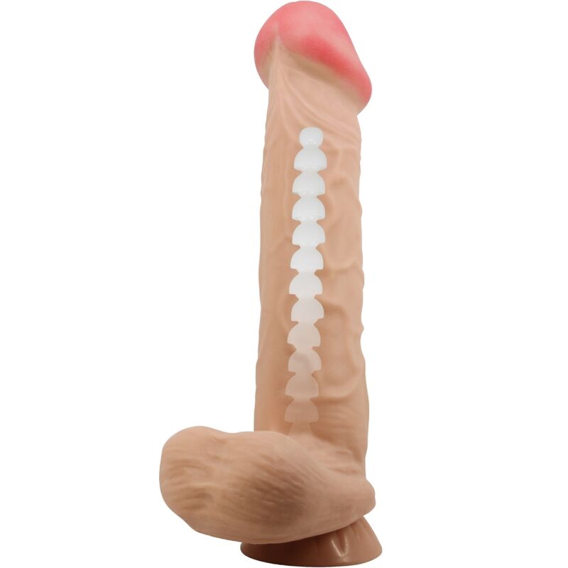 PRETTY LOVE - SERIE SLIDING SKIN DILDO REALISTICO CON VENTOSA PELLE SCORREVOLE FLESH 26 CM