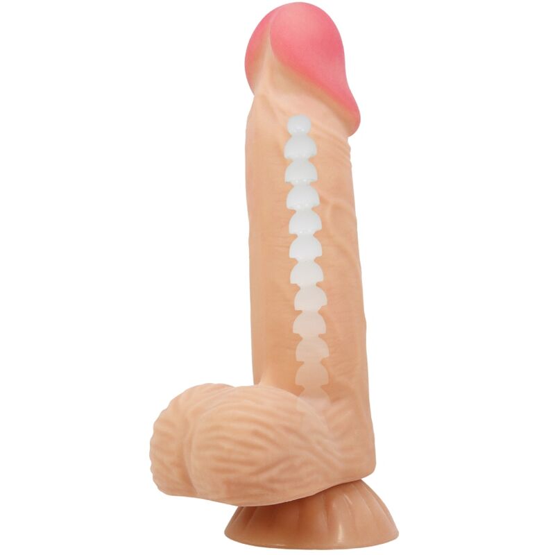 PRETTY LOVE - SERIE SLIDING SKIN DILDO REALISTICO CON VENTOSA PELLE SCORREVOLE 20,6 CM