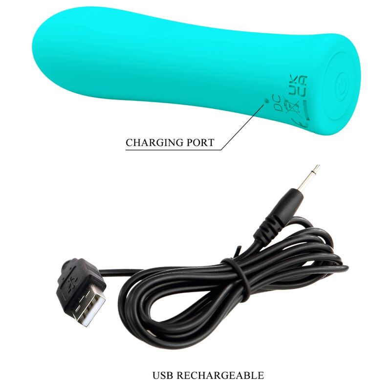PRETTY LOVE - ALFREDA SUPER POWER VIBRATORE VERDE ACQUA