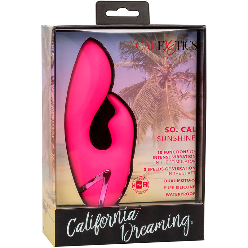 CALEXOTICS - CALIFORNIA DREAMING SO. CAL SUNSHINE VIBRATORE RABBIT FUCSIA