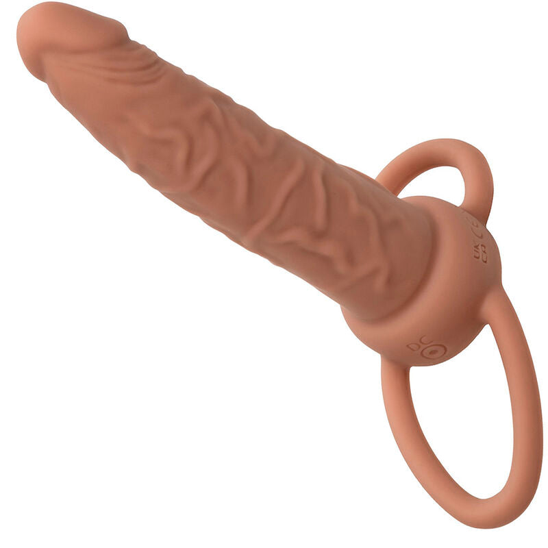 CALEXOTICS - PERFORMANCE MAXX ANELLO DOPPIO CON PROLUNGA VIBRANTE COLORE SCURO