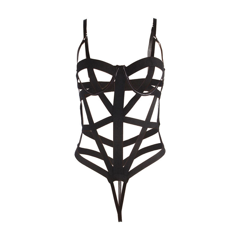 SUBBLIMA - BODY SEXY CON REGGISENI NERO S/M