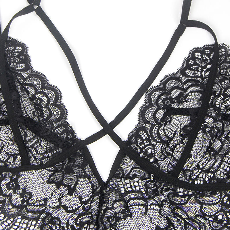 SUBBLIME - COSTUME IN PIZZO NERO POLIZIOTTA S/M
