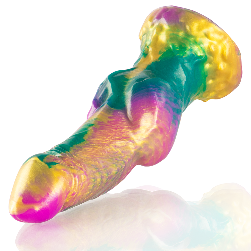 EPIC - IRIS DILDO CON TESTICOLI ARCOBALENO