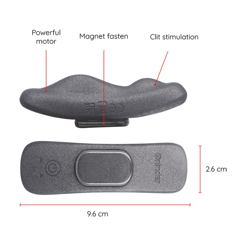ONINDER - MANILA VIBRATORE DA MUTANDINA 9,6 CM X 2,6 CM 9 VELOCITÀ RICARICABILE APP GRATUITA