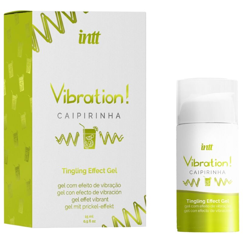 INTT - GEL VIBRATORE LIQUIDO STIMOLANTE INTIMO AROMA CAIPIRINHA 15 ML