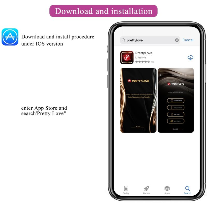PRETTY LOVE - ETHAN VIBRATORE RICARICABILE CON APP VIOLA