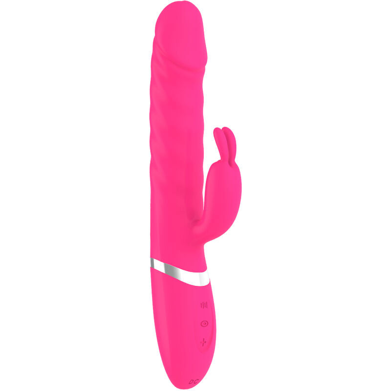 ARMONY - NASTY VIBRATORE CON RABBIT MOVIMENTO DI SPINTA SU E GIU' RISCALDANTE FUCSIA