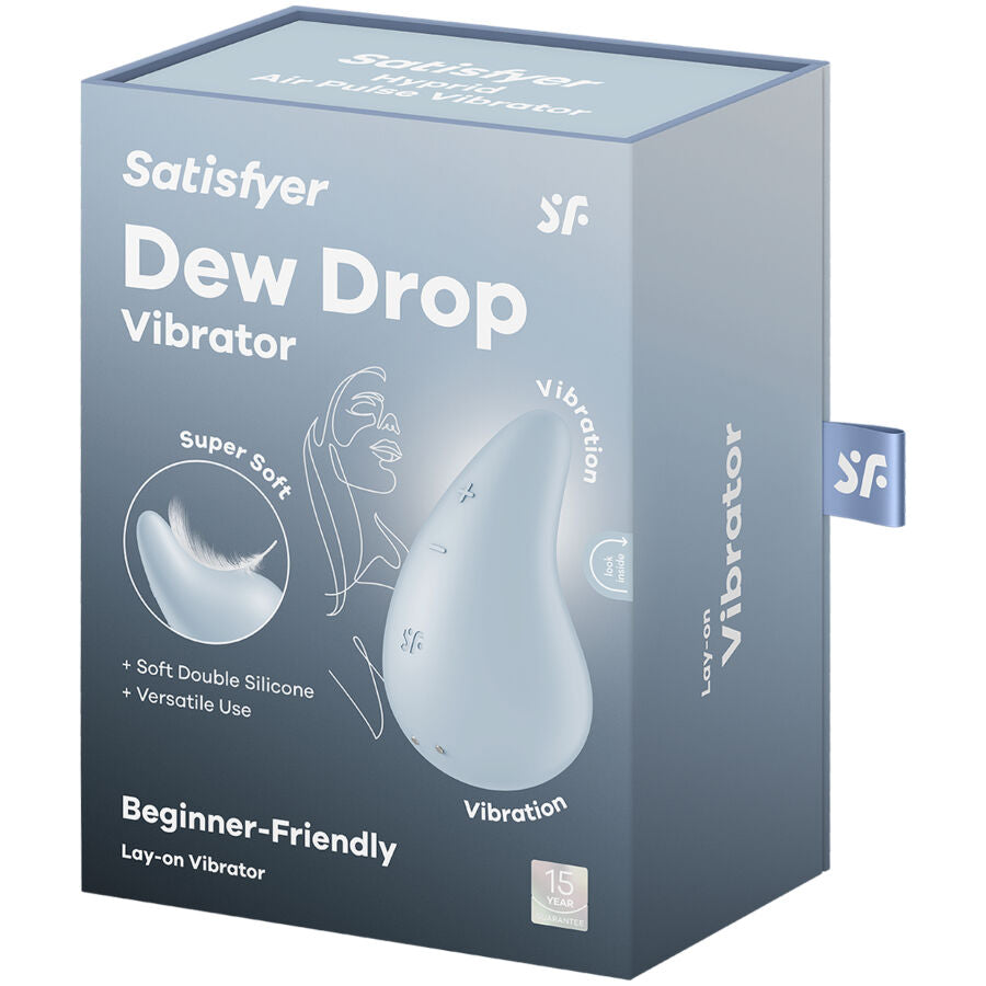 SATISFYER - DEW DROP VIBRATORE LAY-ON BIANCO