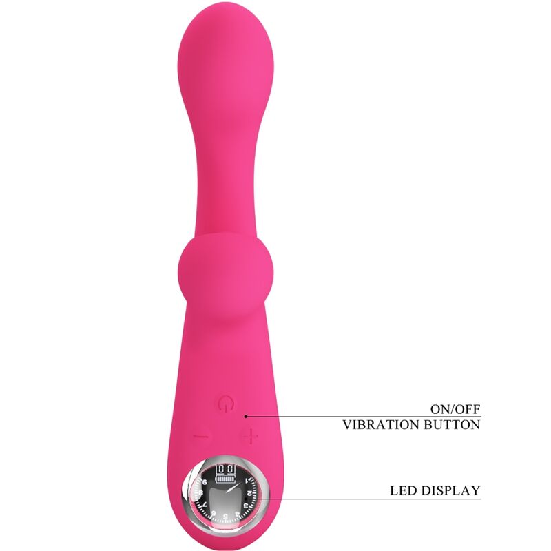 PRETTY LOVE - VIBRATORE SKYLAR CON STIMOLATORE ROSA
