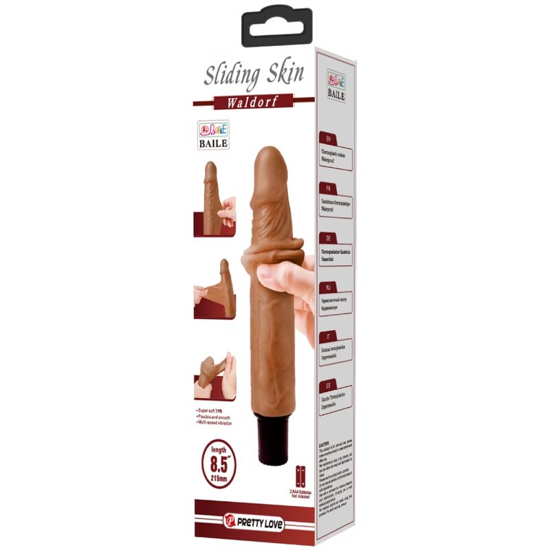 PRETTY LOVE - VIBRATORE REALISTICO WALDORF 18 CM -O- 4 CM