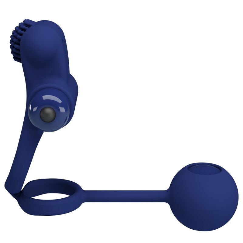 PRETTY LOVE - REMINGTON ANELLO DOPPIO VIBRANTE CON PLUG BLU