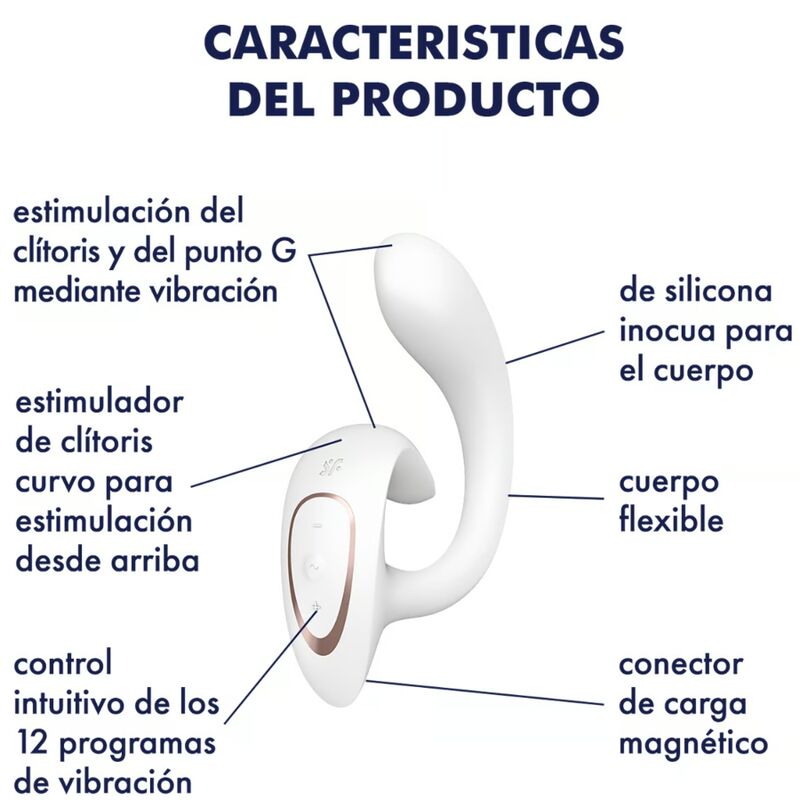 SATISFYER - G FOR GODDESS 1 VIBRATORE RABBIT BIANCO