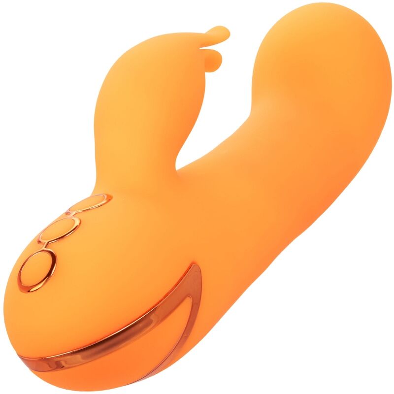 CALEXOTICS - CALIFORNIA DREAMING MONTECITO MUSE VIBRATORE CON RABBIT ARANCIONE