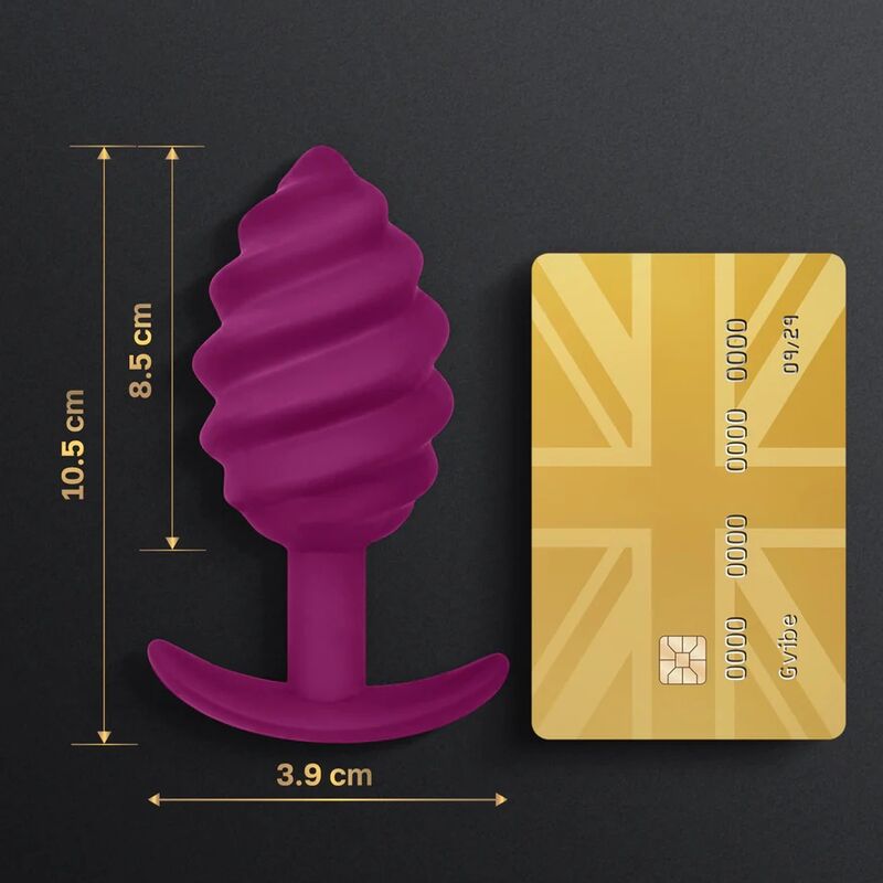 PLUG ANALE ROTANTE, SILICONE IPOALLERGENICO