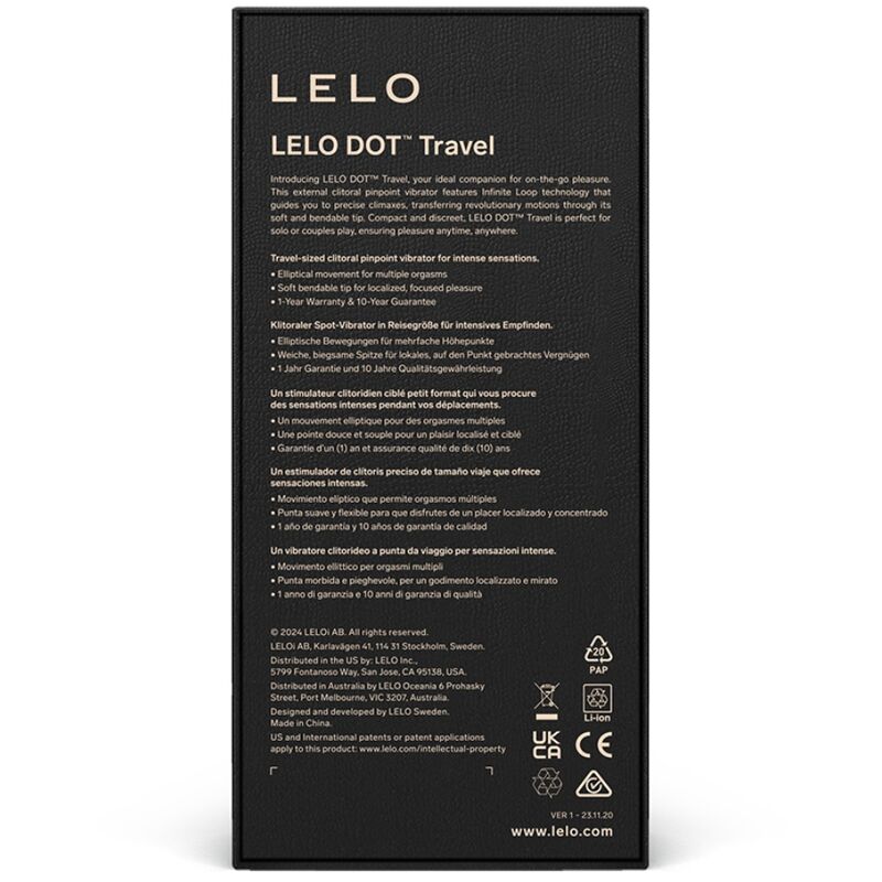 LELO - DOT TRAVEL STIMOLATORE CLITORIDEO ROSA
