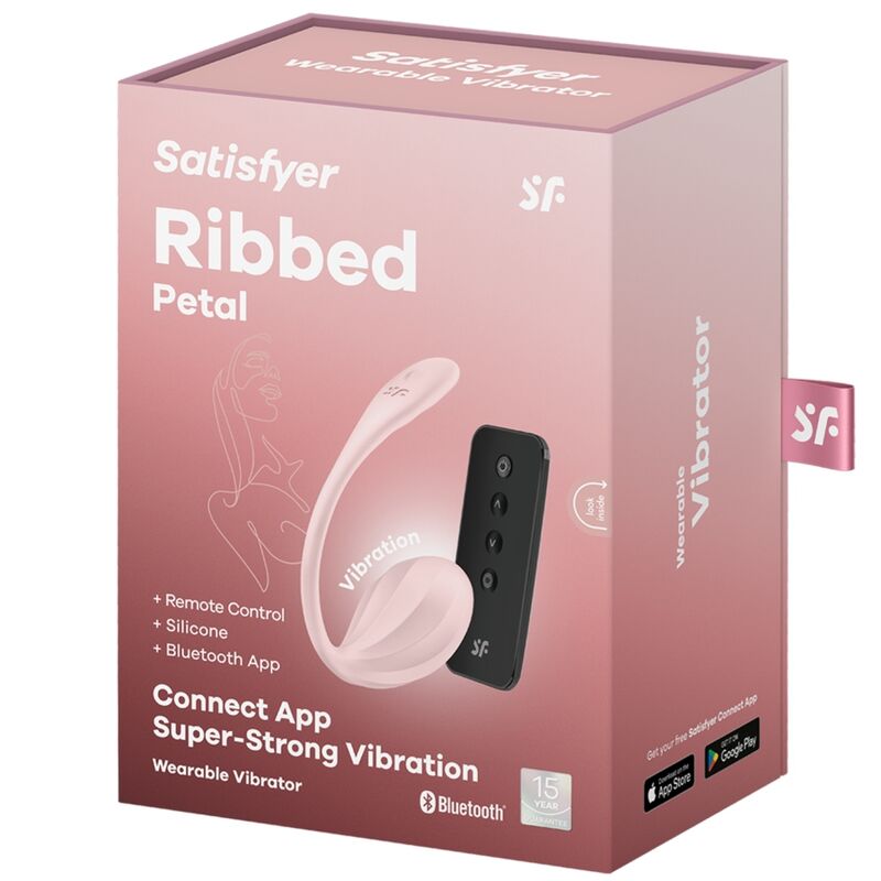 SATISFYER - RIBBED PETAL STIMOLATORE DEL PUNTO G APP GRATUITA ROSA