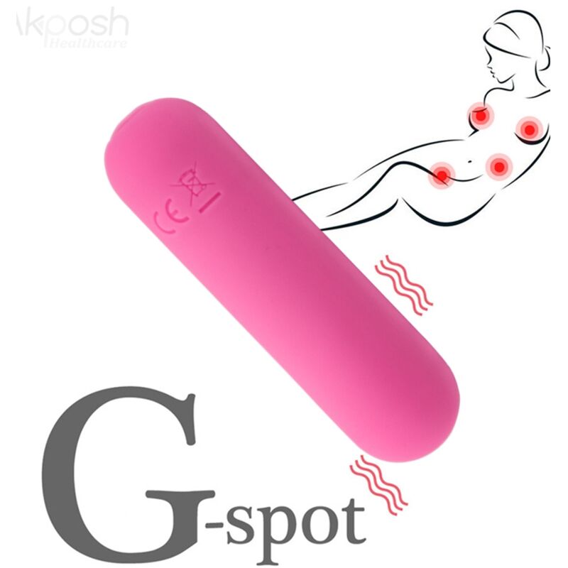 ARMONY - SPLASH HAHA VIBRATORE BULLET SILICONE 10 VIBRAZIONI 75 X 19 CM ROSA