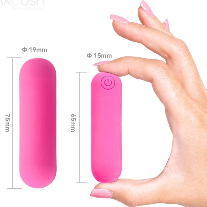 ARMONY - SPLASH HAHA VIBRATORE BULLET SILICONE 10 VIBRAZIONI 75 X 19 CM ROSA