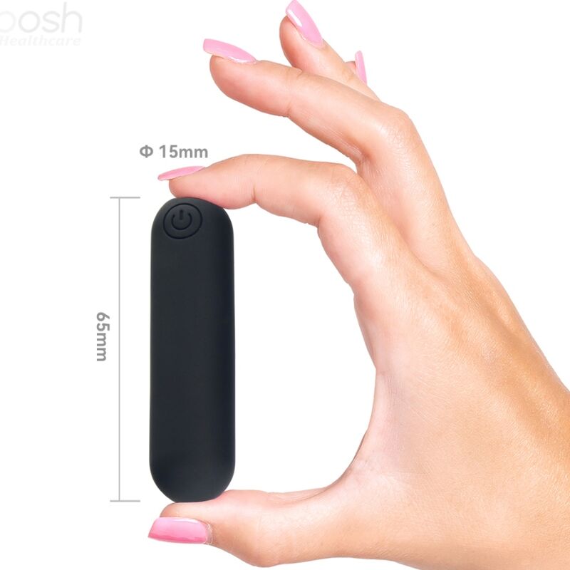 ARMONY - SPLASH JOLINE VIBRATORE BULLET IN SILICONE TELECOMANDO 10 VIBRAZIONI 6,5 X 1,5 CM NERO