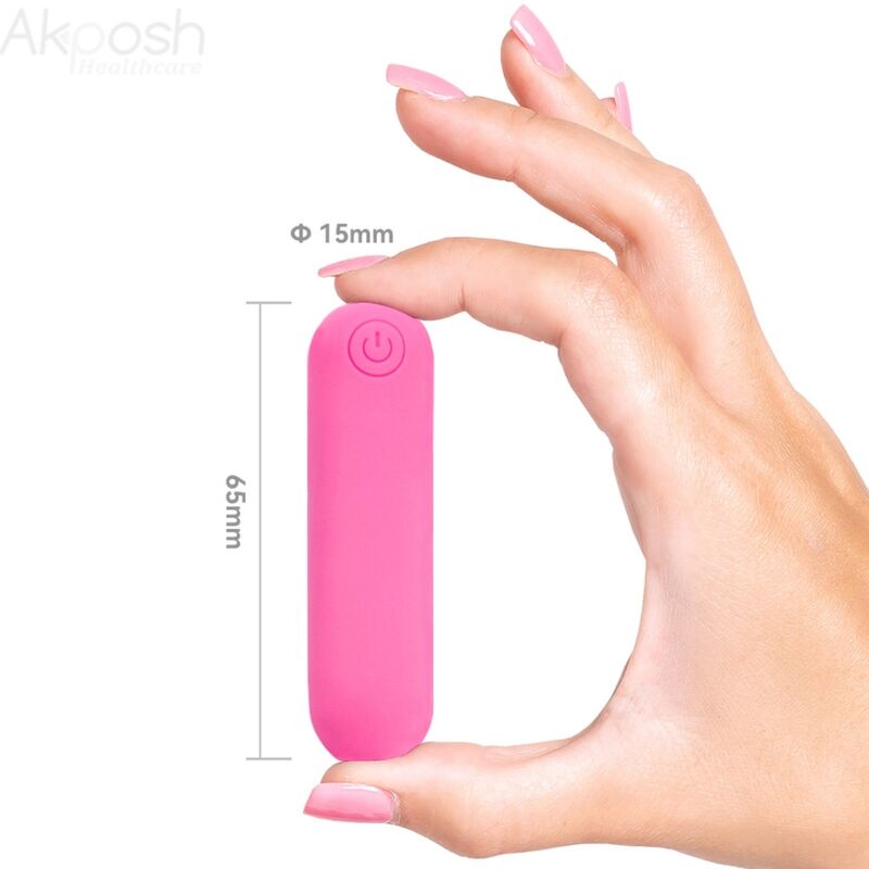 ARMONY - SPLASH JOLINE VIBRATORE BULLET SILICONE TELECOMANDO 10 VIBRAZIONI 65 X 15 CM ROSA