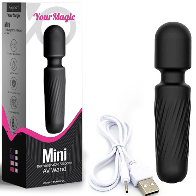 ARMONY - YOUR MAGIC MASSAGGIATORE E VIBRATORE RICARICABILE NERO