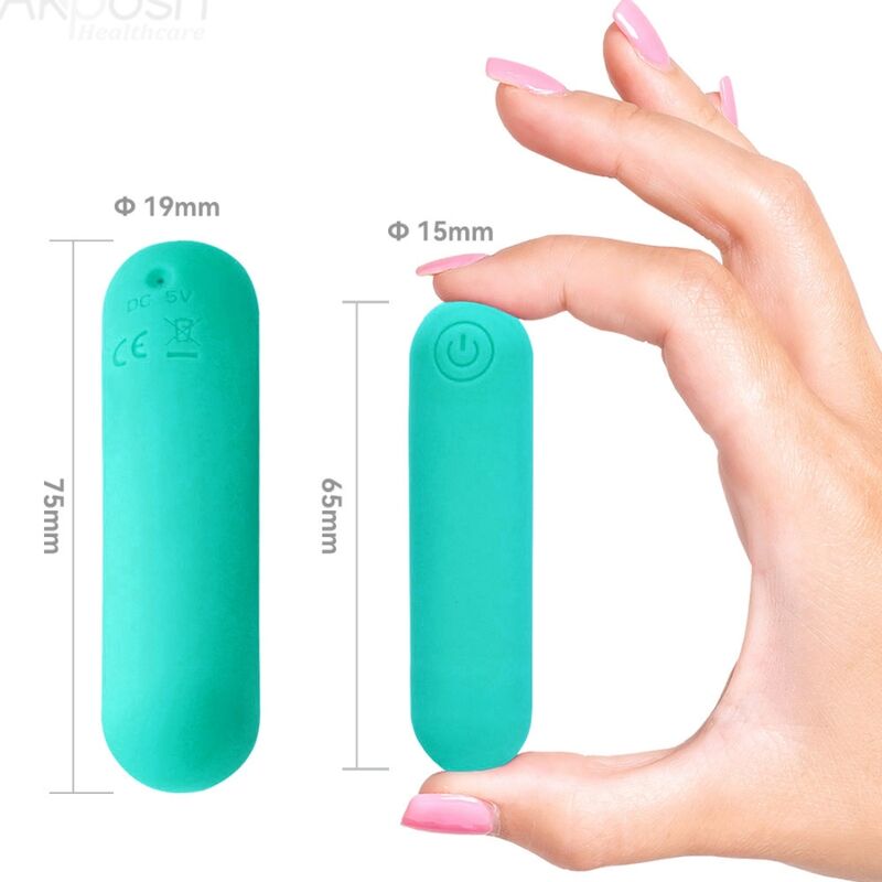 ARMONY - SPLASH HAHA VIBRATORE BULLET SILICONE 10 VIBRAZIONI 75 X 19 CM VERDE