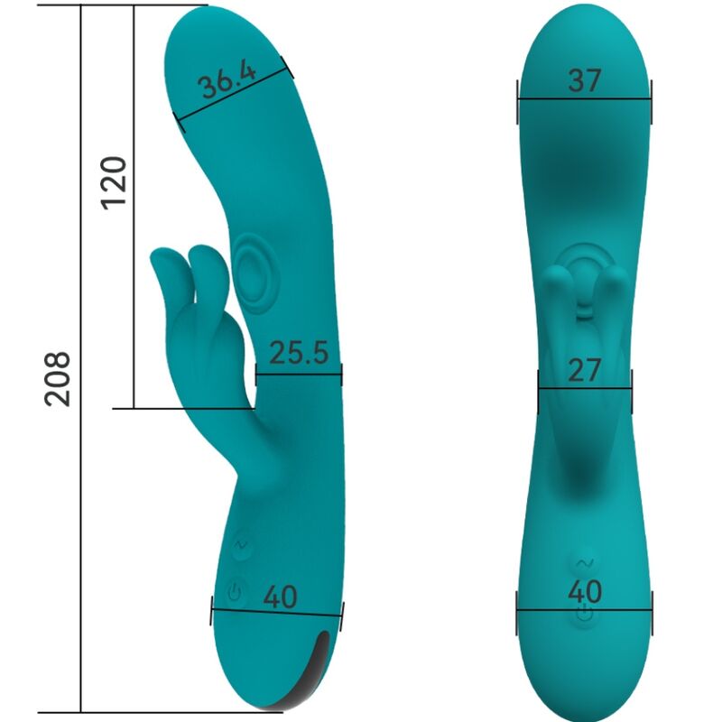 ARMONY - DANCING BUNNY VIBRATORE CON RABBIT 10 MODALITA' VERDE