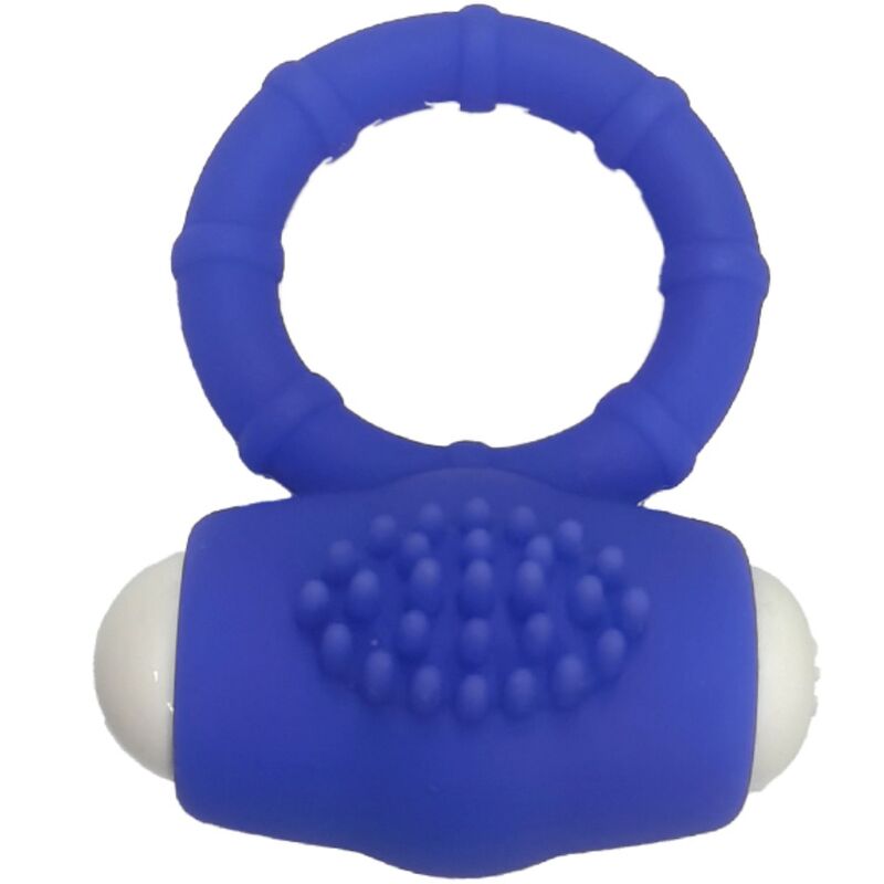 ANELLO PENE VIBRANTE IN SILICONE POWER-O BLU