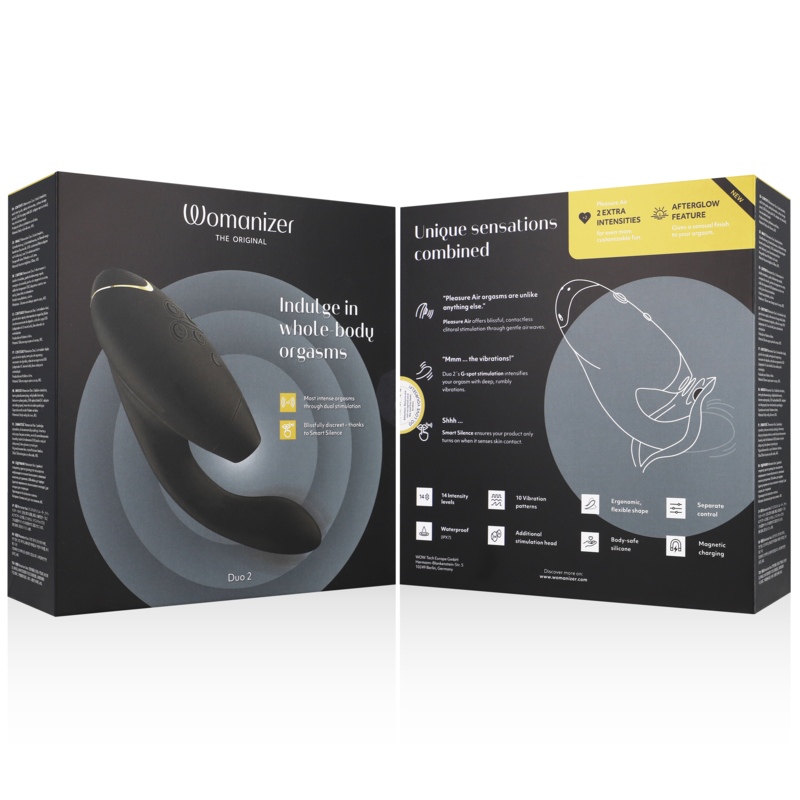 DOPPIO STIMOLATORE CON TECNOLOGIA PLEASURE AIR, IMPERMEABILE E RICARICABILE
