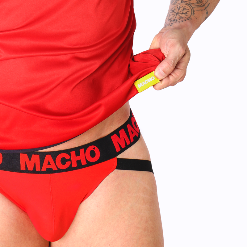 MACHO - T-SHIRT UOMO ROSSA S/M