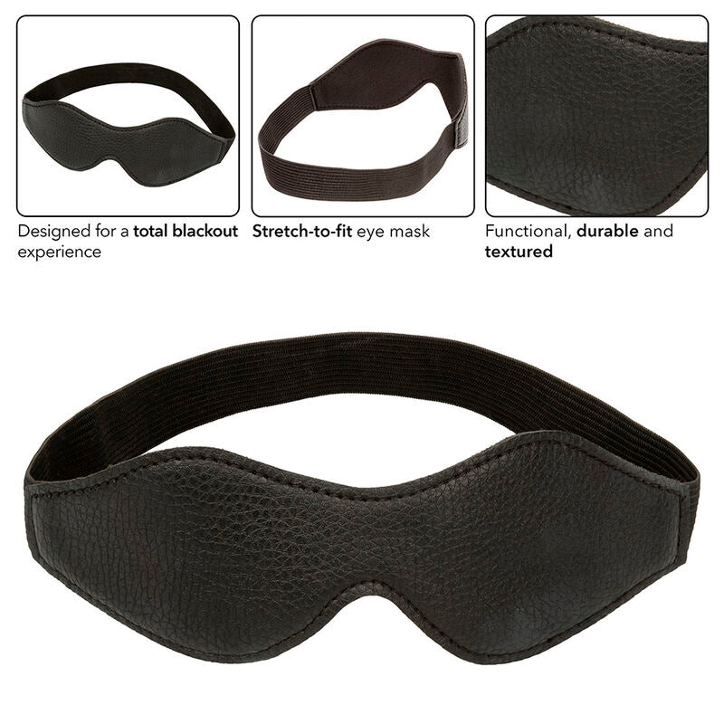 CALEXOTICS - NOCTURNAL MASCHERA IN PVC E PELLE NERA