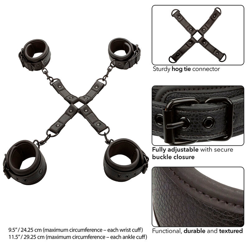 CALEXOTICS NOCTURNAL - CONNETTORE HOG TIE REGOLABILE NERO