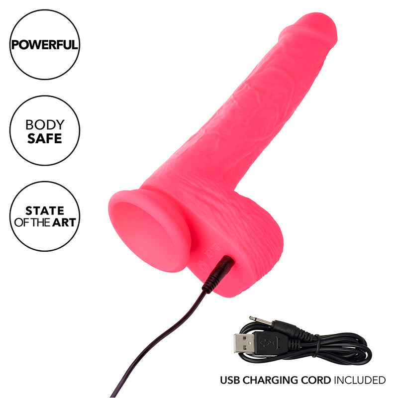 CALEXOTICS - STUDS VIBRATORE RICARICABILE E ROTANTE 10 VIBRAZIONI ROSA